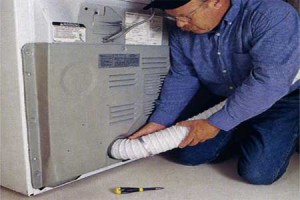 A  professional fitting a vent